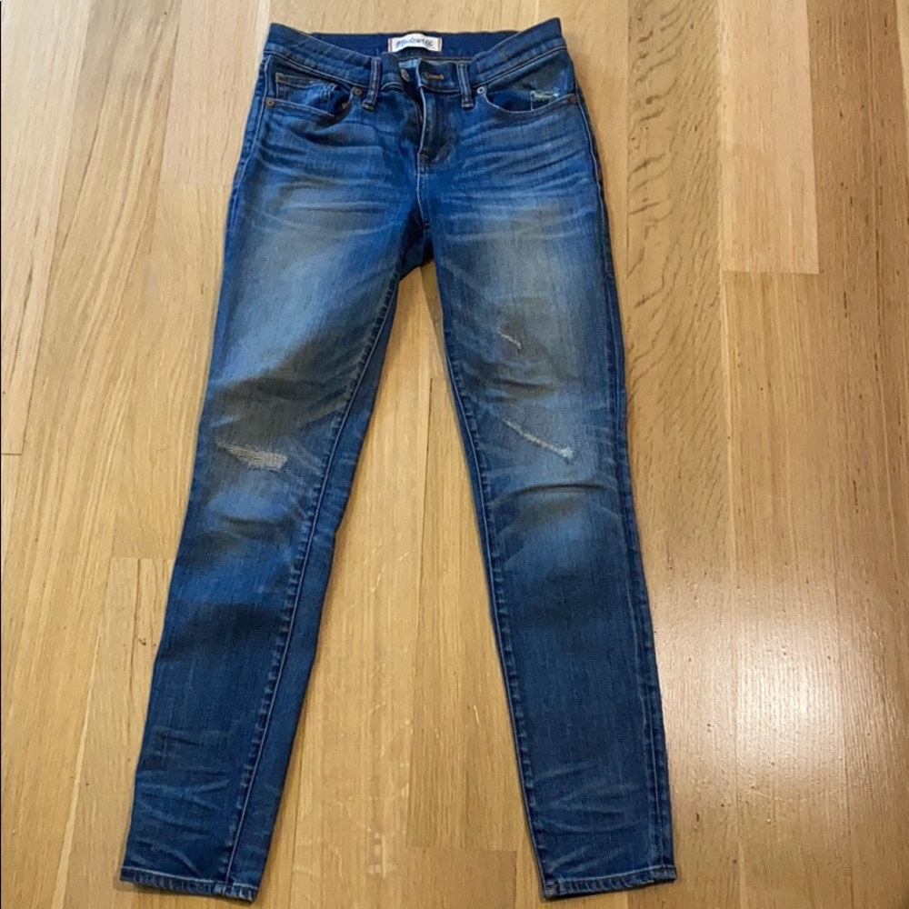 Madewell skinny rip and repair jeans size 26